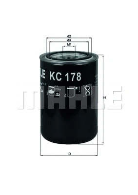 Kuro filtras MAHLE KC 178