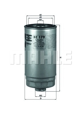 Kuro filtras MAHLE KC 179