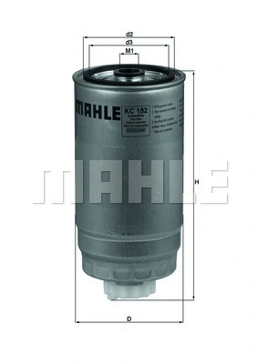 Kuro filtras MAHLE KC 182