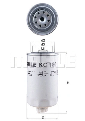 Kuro filtras MAHLE KC 186