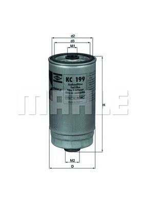 Kuro filtras MAHLE KC 199