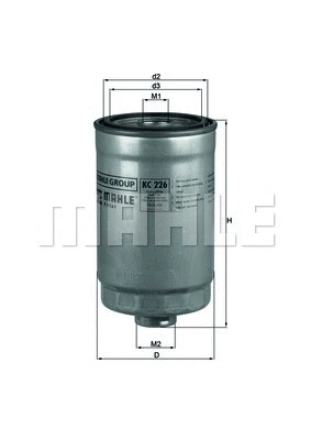 Kuro filtras MAHLE KC 226