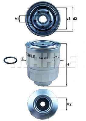 Kuro filtras MAHLE KC 256D