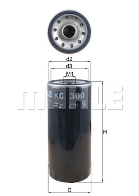 Kuro filtras MAHLE KC 300
