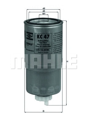 Kuro filtras MAHLE KC 47