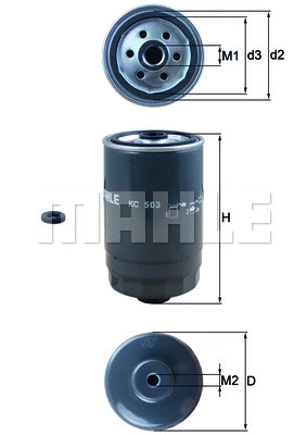 Kuro filtras MAHLE KC 503D