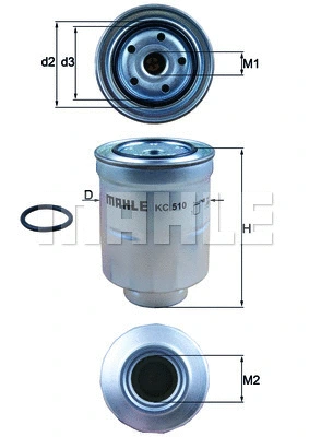 Kuro filtras MAHLE KC 510D