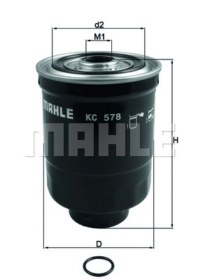 Kuro filtras MAHLE KC 578D