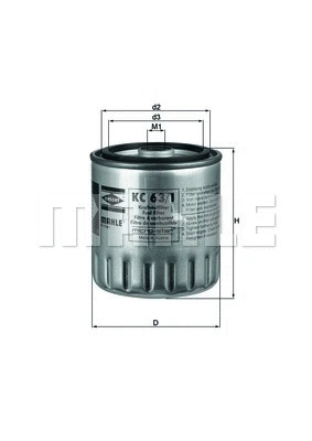 Kuro filtras MAHLE KC 63/1D