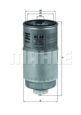 Kuro filtras MAHLE KC 69