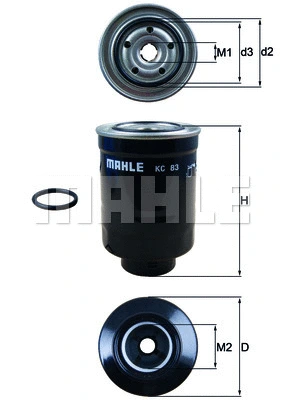 Kuro filtras MAHLE KC 83D
