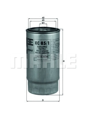 Kuro filtras MAHLE KC 85/1