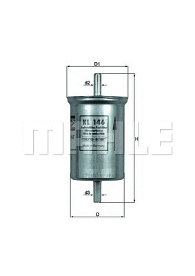 Kuro filtras MAHLE KL 146