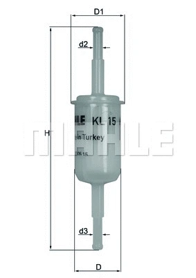 Kuro filtras MAHLE KL 15 OF
