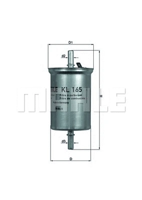 Kuro filtras MAHLE KL 165