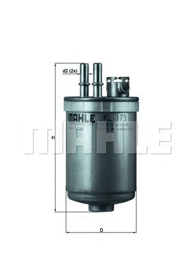 Kuro filtras MAHLE KL 173