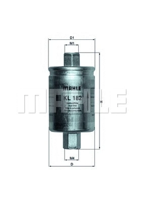 Kuro filtras MAHLE KL 182
