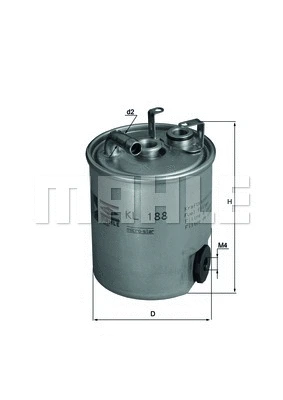 Kuro filtras MAHLE KL 188