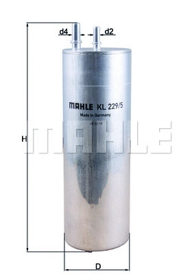 Kuro filtras MAHLE KL 229/5