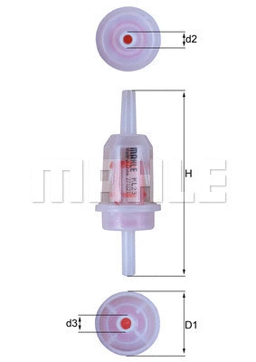 Kuro filtras MAHLE KL 23