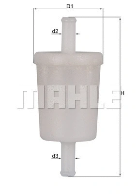 Kuro filtras MAHLE KL 260 OF