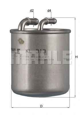 Kuro filtras MAHLE KL 313