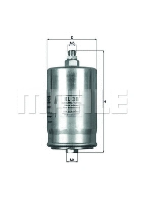 Kuro filtras MAHLE KL 38