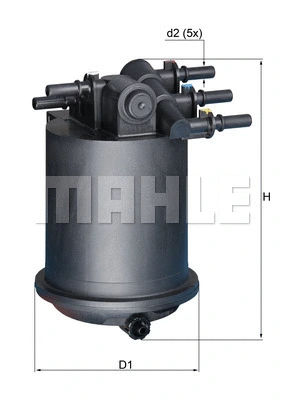 Kuro filtras MAHLE KL 414