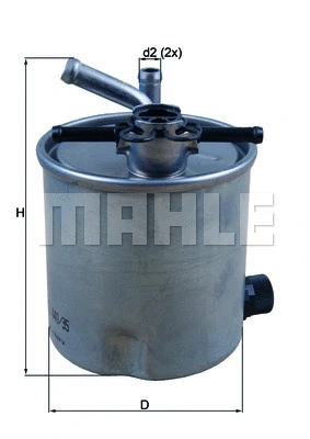 Kuro filtras MAHLE KL 440/35
