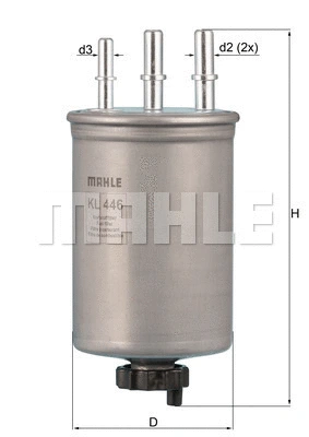 Kuro filtras MAHLE KL 446