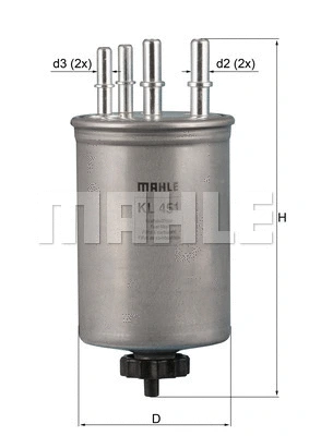 Kuro filtras MAHLE KL 451