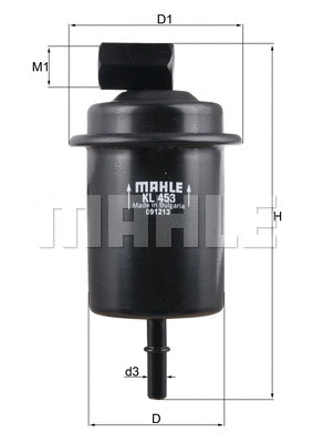 Kuro filtras MAHLE KL 453