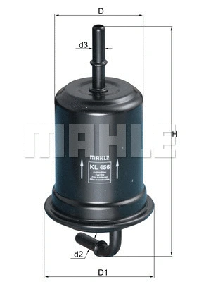 Kuro filtras MAHLE KL 456