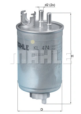 Kuro filtras MAHLE KL 474