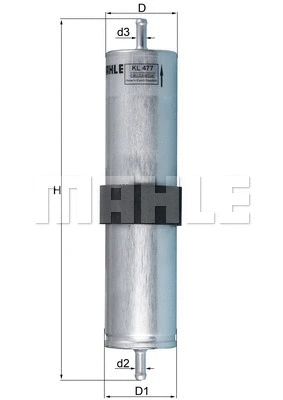 Kuro filtras MAHLE KL 477