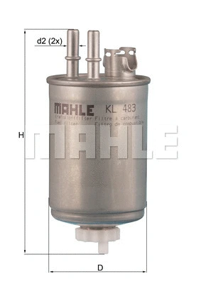 Kuro filtras MAHLE KL 483