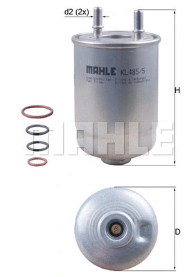 Kuro filtras MAHLE KL 485/5D