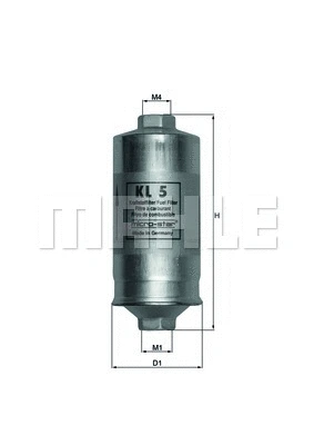 Kuro filtras MAHLE KL 5