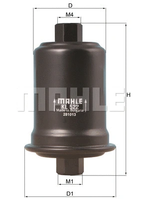 Kuro filtras MAHLE KL 522