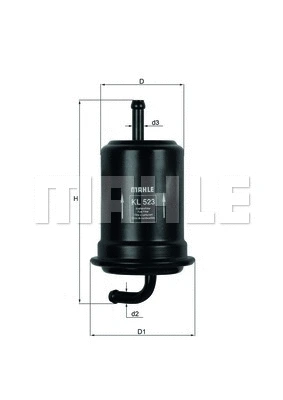 Kuro filtras MAHLE KL 523