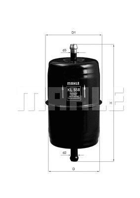 Kuro filtras MAHLE KL 558