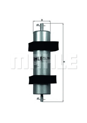 Kuro filtras MAHLE KL 596