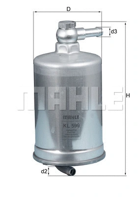 Kuro filtras MAHLE KL 599