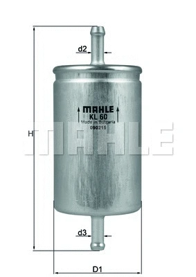Kuro filtras MAHLE KL 60