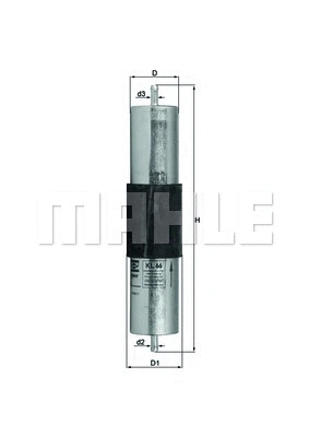 Kuro filtras MAHLE KL 66