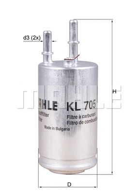 Kuro filtras MAHLE KL 705