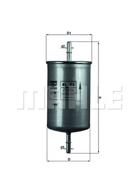 Kuro filtras MAHLE KL 71