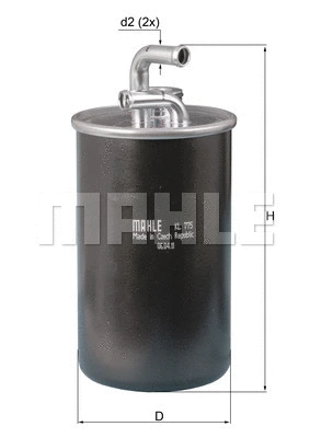 Kuro filtras MAHLE KL 775