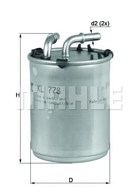 Kuro filtras MAHLE KL 778