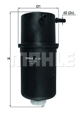 Kuro filtras MAHLE KL 787